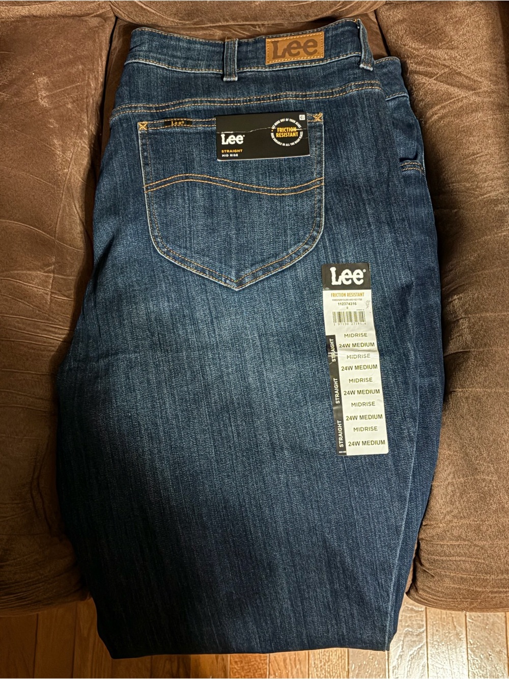 Lee WoMen's Relaxed Dark Blue Midrise Jeans